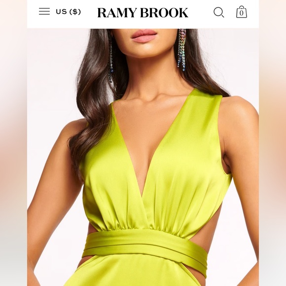 Ramy Brook Milan Open Back Gown - Picture 2 of 4